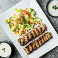 Chicken Kabab Plate On Salad · 