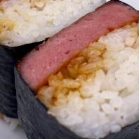 Spam Musubi · More spam, less rice, and unagi sauce