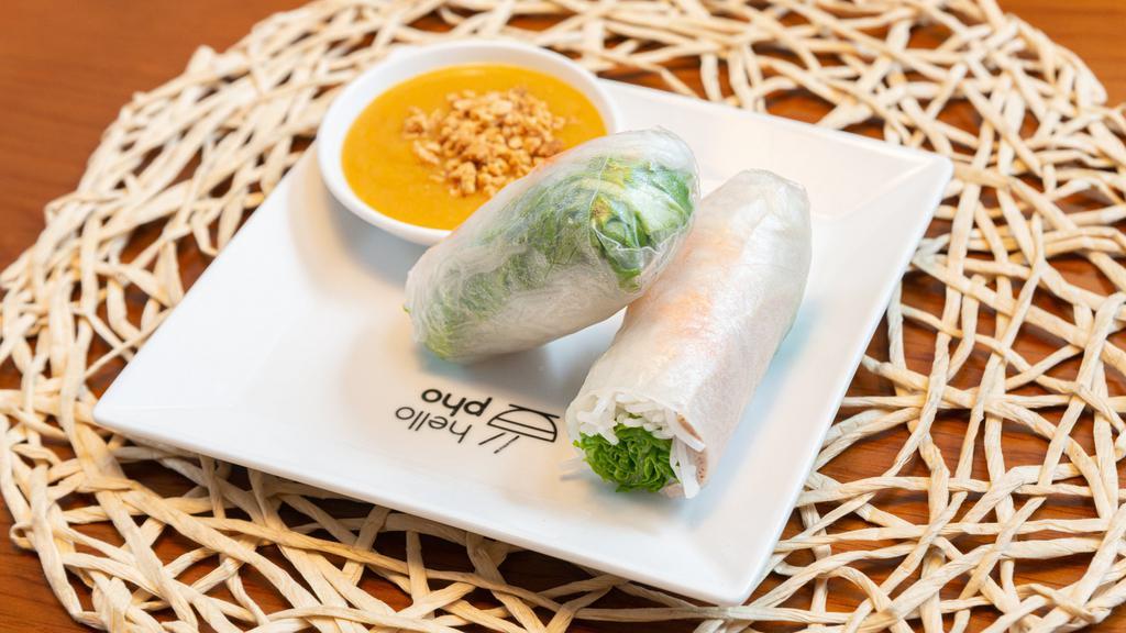 Spring Rolls (1 Piece) · Vermicelli, lettuce and beansprouts. Served with our house peanut sauce.