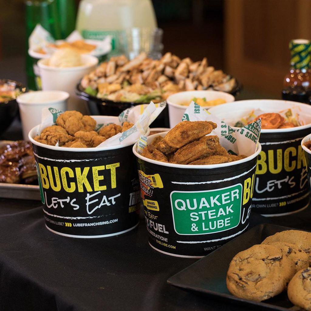 Quaker Steak & Lube · Sandwiches · Burgers · Chicken · Desserts · Salad