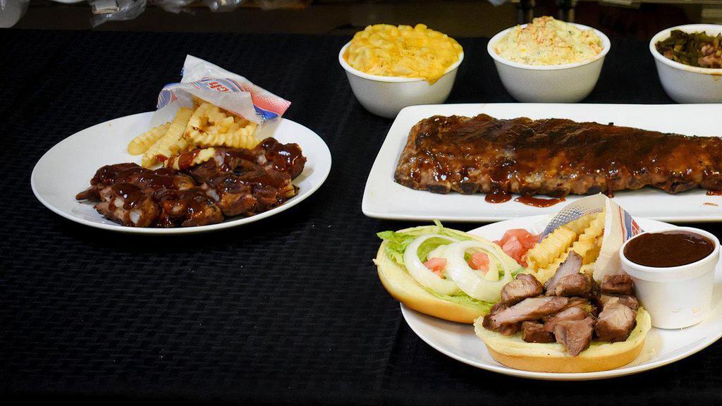 Champions II BBQ · Seafood · Chicken · Desserts