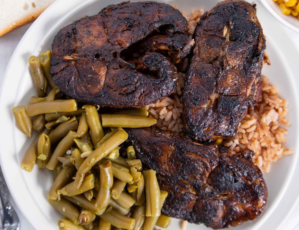 Jamaica Jerk Choice · Caribbean · Mediterranean · Chicken · Seafood · Salad