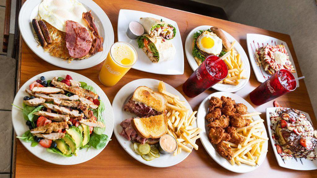 Oakland Diner · Breakfast · Salad · Mediterranean · Burgers · Sandwiches