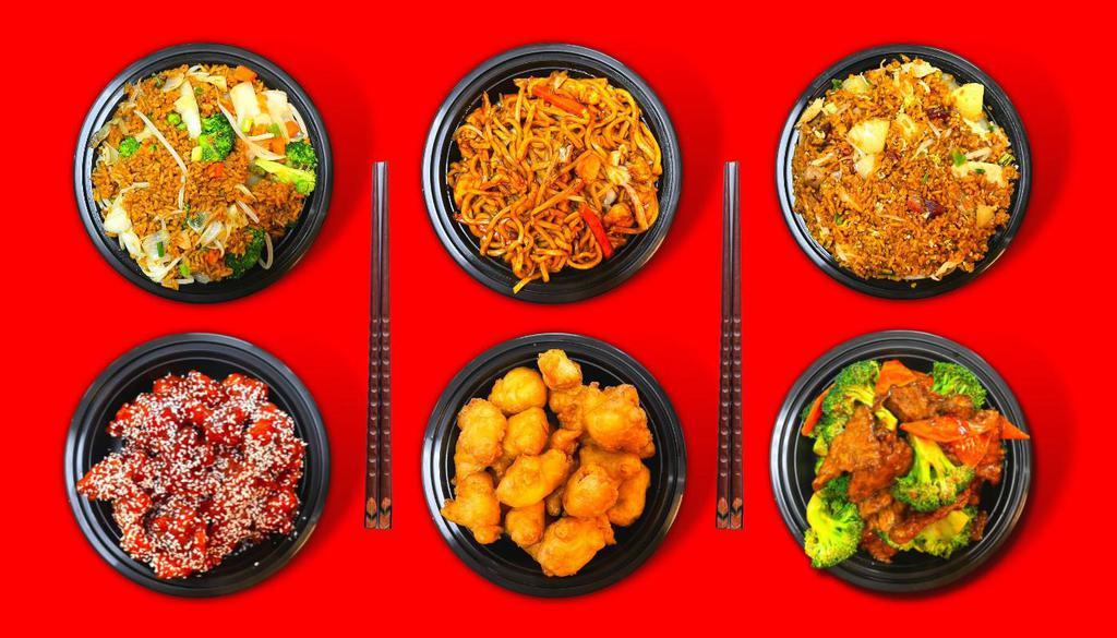 Space Rice Bowl · Chinese · Noodles · Chicken · Chinese Food · Seafood