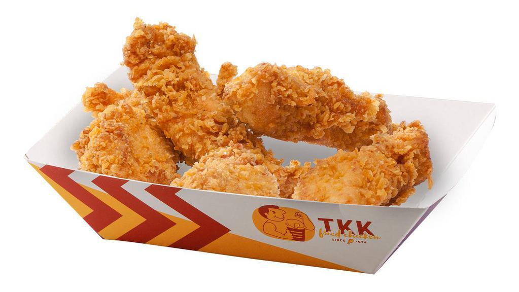 Crunchy Tenders · Crunchy and tender. our tenders are the perfect boneless way to enjoy our 24-hour marinade famous fried chicken. includes one regular classic side and a warm buttermilk biscuit.
