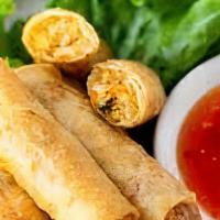 Thai Spring Roll (4 Pieces) · What’s good. Crispy vegetarian spring roll.