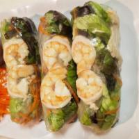 Fresh Spring Roll (3 Pieces) · What’s good. Tofu or shrimp. With vermicelli noodle and fresh salad rolled in rice paper.