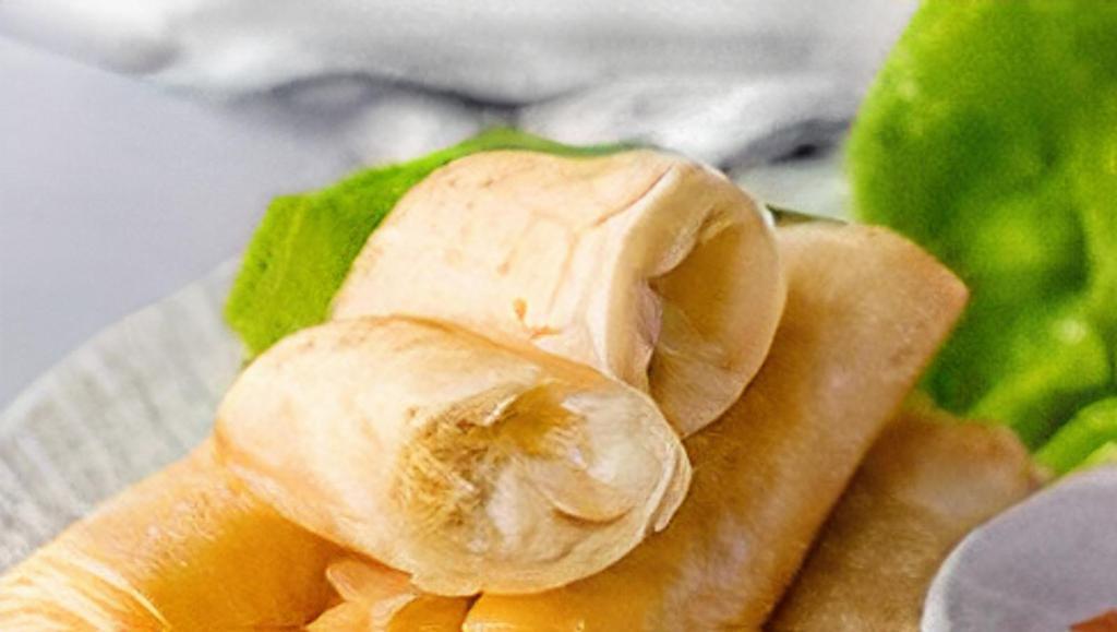 Cheese Roll (4 Pieces) · Cream cheese, carrot wrapped with spring roll skin.