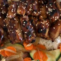 Teriyaki Chicken Bowl · Grilled chicken dressed by house special teriyaki sauce with sesame seed and rice.