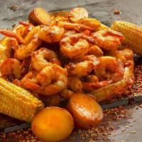 Shrimp · Plump Shrimp cooked with a perfect balance of garlic, lemon pepper, and cajun spices. Paired...
