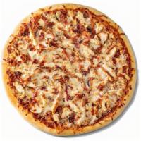 Bbq Chicken Pizza · Our BBQ Chicken pizza starts with our BBQ sauce and is topped with grilled chicken, smoked b...