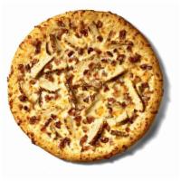 Chicken, Bacon & Ranch Pizza · Our Chicken, Bacon & Ranch Pizza starts with ranch dressing and is topped with grilled chick...