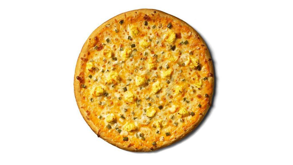 Veggie Breakfast Pizza · Our Veggie Breakfast Pizza starts with cheese sauce or sausage gravy and topped with scrambled eggs, green peppers, onions, and mozzarella and cheddar cheese. Order breakfast pizza for delivery or pickup!