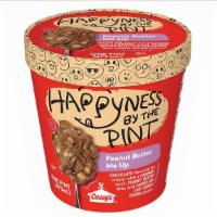Happyness By The Pint Peanut Butter Me Up Ice Cream, 16Oz · Happyness by the Pint Peanut Butter Me Up features chocolate ice cream with a caramel swirl,...