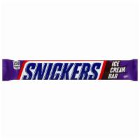 Snickers Ice Cream Bar · Made with creamy peanut butter ice cream, smooth caramel and crunchy peanuts and covered in ...