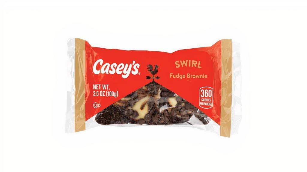 Casey'S Fudge Swirl Brownie 3.5Oz · Add something sweet to your day! Casey's Fudge Swirl Brownies are the perfect chocolatey treat to satisfy any sweet tooth. Insider tip: pair it with a refreshing bottle of Casey's milk!