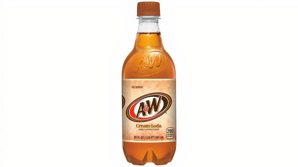 A&W Sparkling Vanilla Creme Soda 20Oz · Treat yourself to the All-American classic flavor with A&W Cream Soda, made with aged vanilla for the signature delicious creamy and smooth taste.