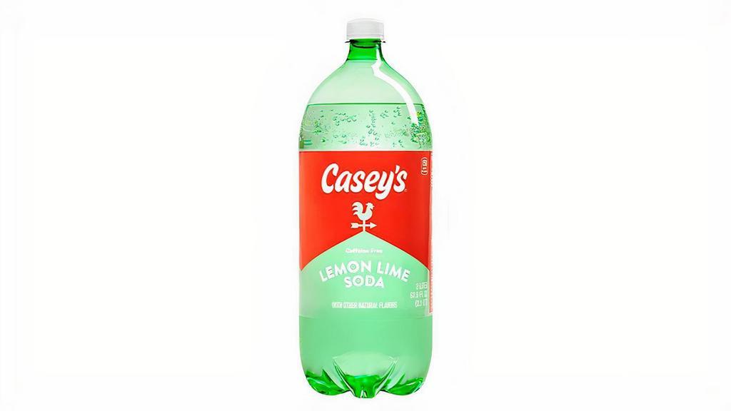 Casey'S Lemon Lime Soda 2L · Casey's Lemon Lime Soda is the refreshingly perfect drink for all your meal and snack needs. Try one with a Hot Casey's Pizza today!