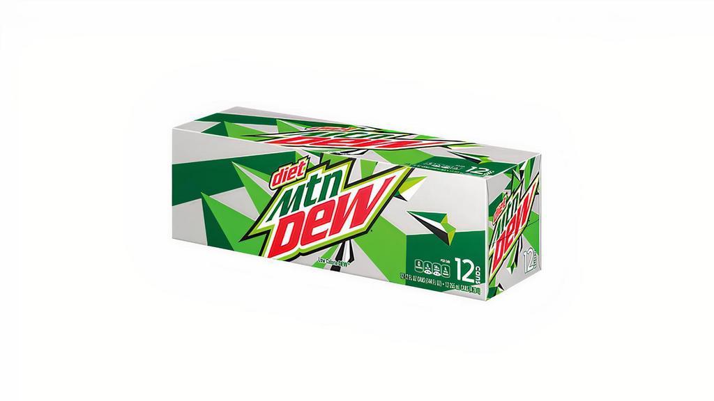 Diet Mtn Dew 12Pk · All the great, exhilarating taste of Mtn Dew, without the calories. The Only Diet With Dew In It.