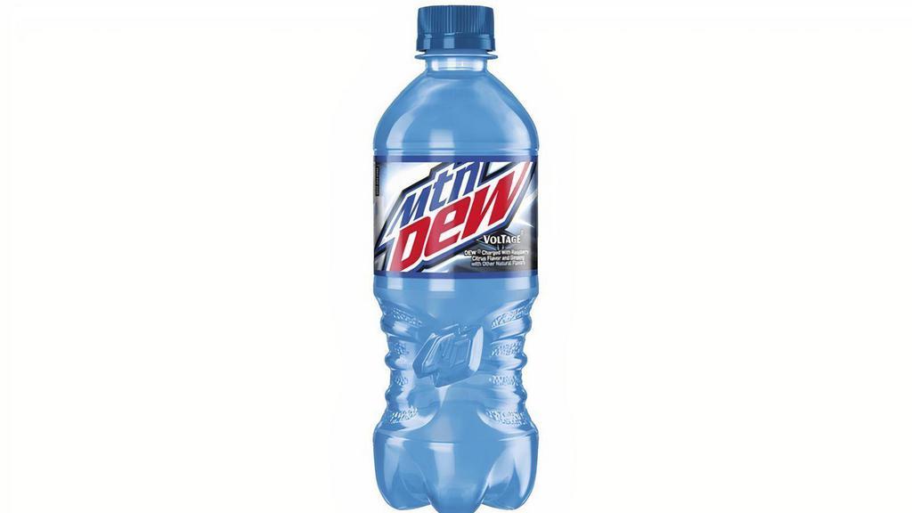 Mtn Dew Voltage 20Oz · DEW® charged with raspberry citrus flavor and ginseng.