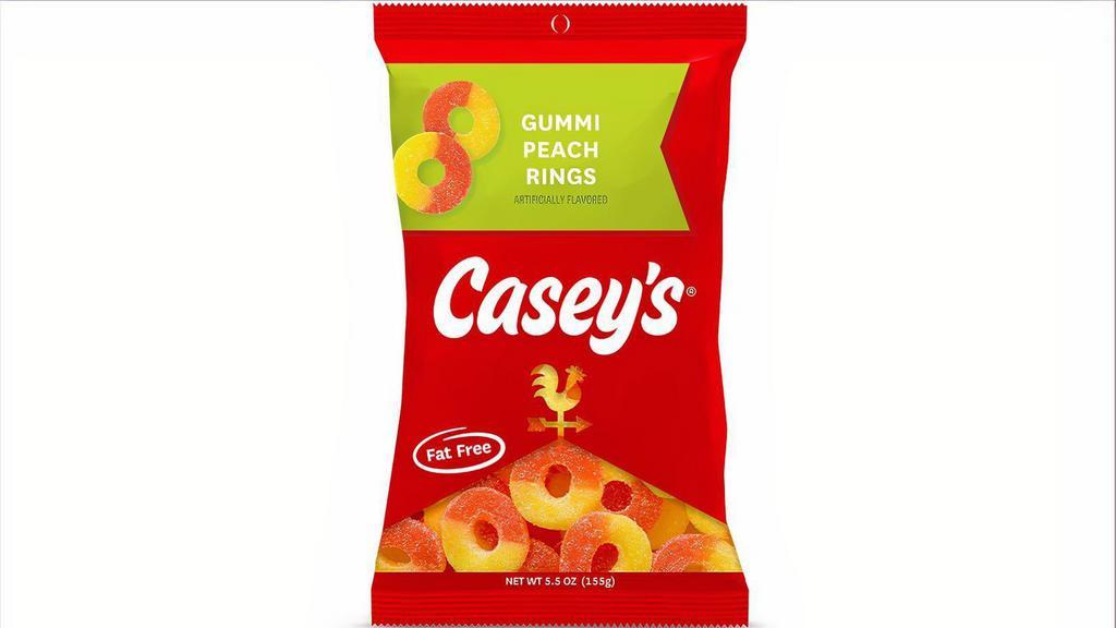 Casey'S Gummi Peach Rings 5.5Oz · Enjoy the taste of Casey's gummi peach rings and take some home today!