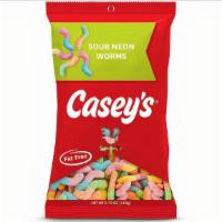  Casey'S Sour Neon Gummi Worms 5.75Oz · Our own sour neon worms are packed with flavor! Add one to your cart and enjoy this tasty tr...