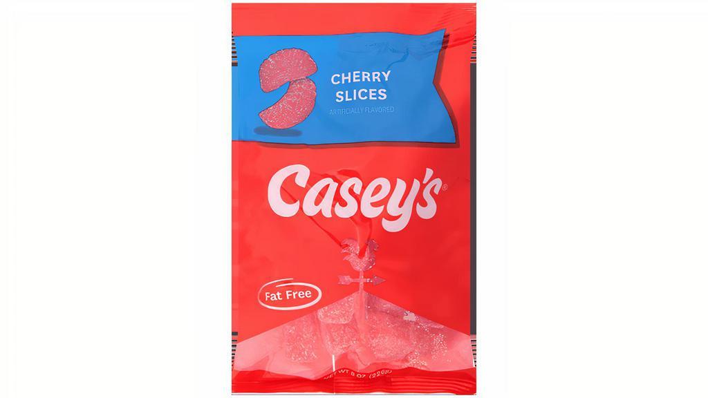 Casey'S Cherry Slices 8Oz · Enjoy this classic candy of chewy cherry flavored slices!