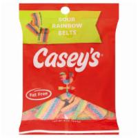 Casey'S Sour Rainbow Belts 3.5Oz · Now you can taste the rainbow with our own rainbow belts. Add one to your cart and enjoy thi...
