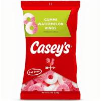 Casey'S Watermelon Rings 5.5Oz · Try these fresh & fruity Casey's Watermelon Gummi Rings for a sweet treat any day. These del...