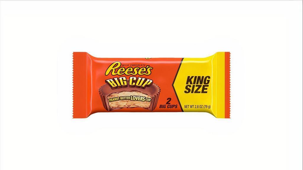 Reese'S Big Cup King 2.8Oz · Snack with an American classic in a big way! The perfect combination of chocolate and peanut butter, REESE'S Big Cup Peanut Butter Cups are the perfect companion for movies, sports, and parties.