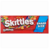 Skittles Original Share Size 4Oz · Share the Rainbow when you stock up on SKITTLES Original Fruity Candy. Enjoy the classic fru...