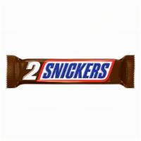Snickers Share Size 3.29Oz · Packed with roasted peanuts, nougat, caramel and milk chocolate. SNICKERS® Brand handles you...