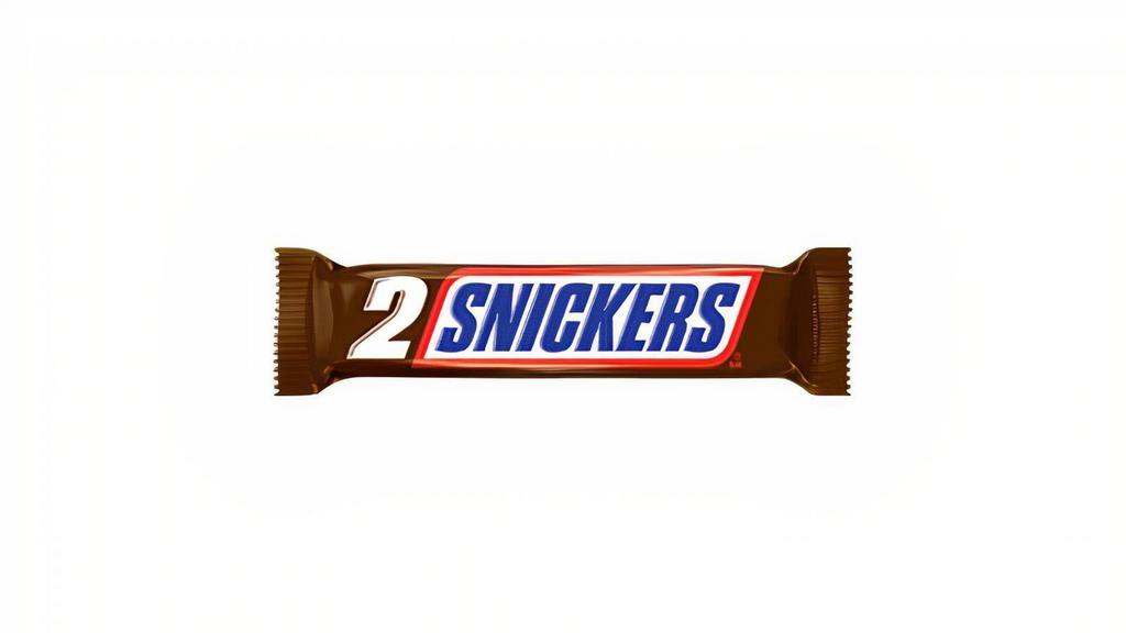 Snickers Share Size 3.29Oz · Packed with roasted peanuts, nougat, caramel and milk chocolate. SNICKERS® Brand handles your hunger, so you handle the things in life that aren't related to hunger at all.