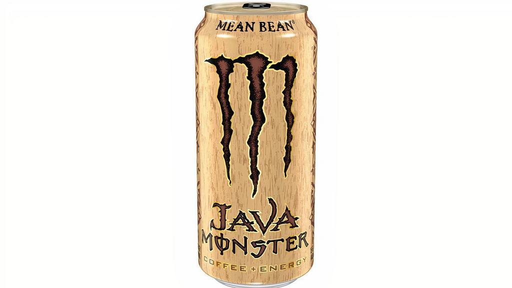 Java Monster Mean Bean 15Oz · No foam, extra hot, half-caf, no-whip, soy latte…Enough of the coffeehouse BS already! It’s time to get out of the line and step up to what’s next. Java Monster… Premium coffee and cream brewed up with killer flavor, supercharged with Monster energy blend. Coffee done the Monster way, wide open, with a take no prisoners attitude and the experience and know-how to back it up. Java Monster… premium coffee and cream brewed up with killer flavor, supercharged with Monster energy blend.