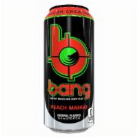 Bang Peach Mango 16Oz · Bang® is not your typical sugar-filled, soul-sucking soda masquerading as an energy drink. I...