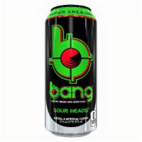 Bang Sour Heads 16Oz · Bang® is not your typical sugar-filled, soul-sucking soda masquerading as an energy drink. I...