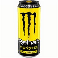 Monster Rehab Drink 16Oz · Re-fresh, re-hydrate, re-vive, or in other words, re-habilitate with a killer mix of tea, le...