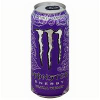 Monster Ultra Violet 16Oz · A hazy purple funk all dressed up in a kaleidoscope of bell bottoms, bandanas, and tie-dye. ...
