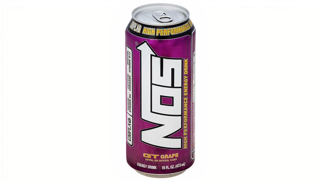 Nos Grape Energy Drink 16Oz · Fuel Up. Fire Up. 100 mile an hour power. Thundering from top gear to no fear, the super-charged take charge. It's time to strap in, or sit it out. How Hard Will You Drive? High Performance Energy.