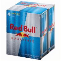 Red Bull Sugar Free 4 Pack 8.4Oz · Case of four 8.4 fl oz Red Bull Sugar Free cans. Red Bull Sugar Free’s special formula conta...