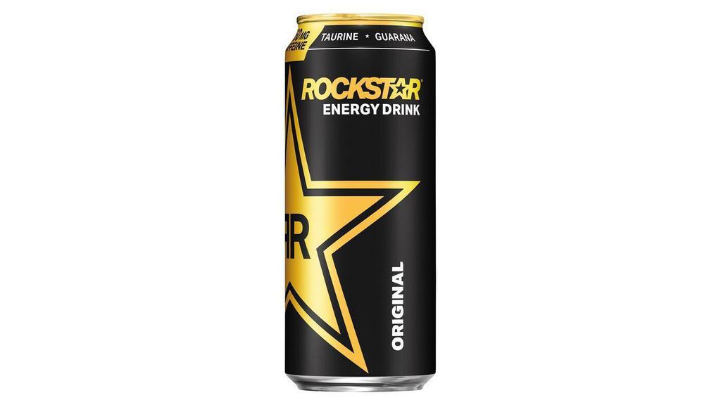 Rockstar Energy 16Oz · Rockstar Energy fuels the hustle and celebrates those that put in the work.  Rockstar's POTENT ENERGY BLENDS includes Caffeine, Taurine, B-Vitamins, Ginseng, and Guarana.