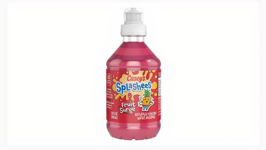Casey'S Splashees Fruit Surge 10Oz · Stop by Casey's and grab our Splashees Fruit Surge juice for a tasty, naturally flavored drink your little one will love.