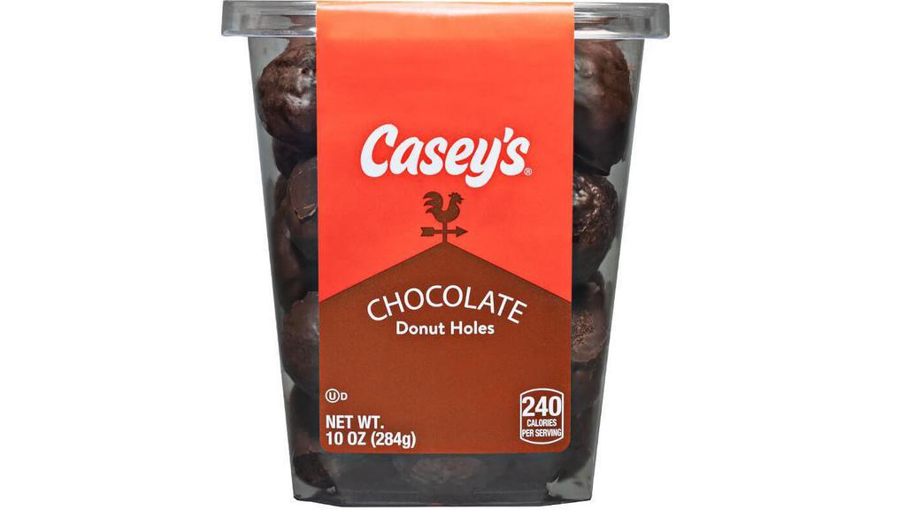 Casey'S Chocolate Donut Holes 10Oz · Casey's Chocolate Donut Holes are the best way to eat a donut when you're on-the-go. Soft, bite-size donut holes coated in a delicious chocolate frosting. Order your Chocolate Donut Holes for delivery or pickup!