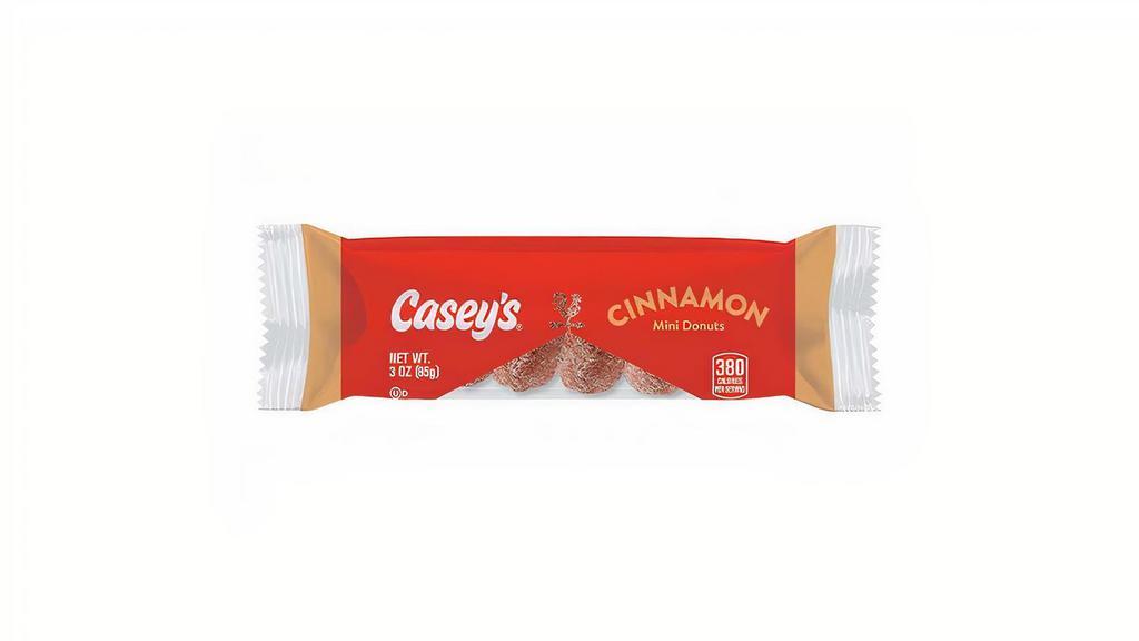 Casey'S Cinnamon Mini Donuts 6Ct · Casey's Cinnamon Mini Donuts are the perfect snack for any time of day. Soft donuts coated in deliciously sweet cinnamon sugar. Order your Cinnamon Mini Donuts for delivery or pickup!
