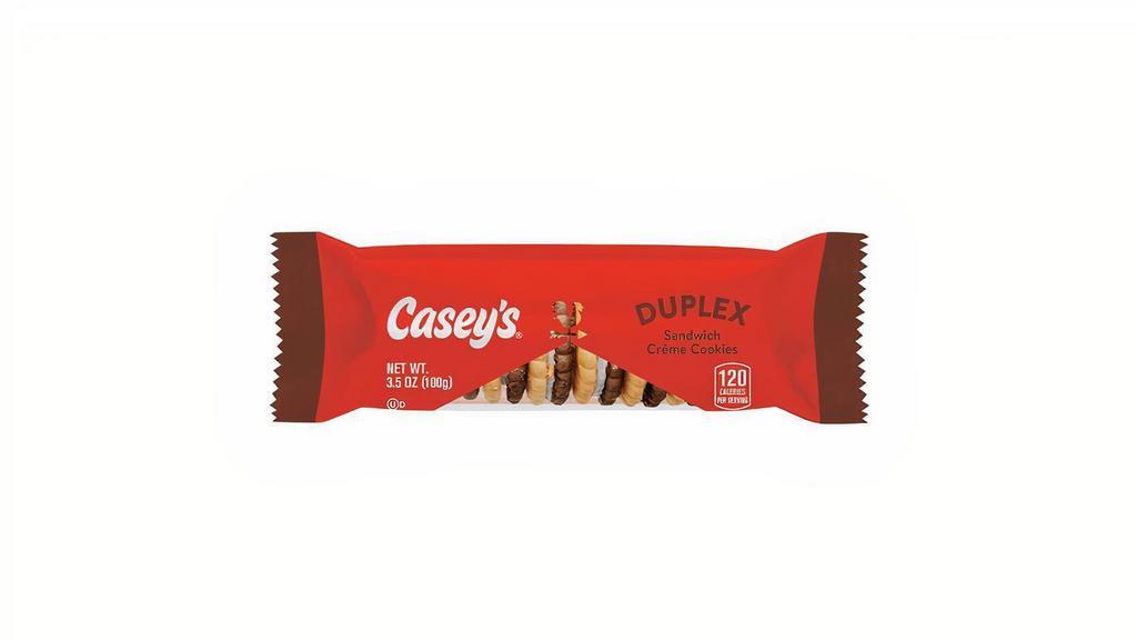 Casey'S Duplex Creme Cookies · Enjoy a crunchy, chocolate & vanilla flavored crème-filled cookie treat - New at Casey's!