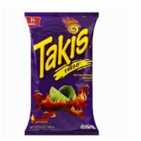 Barcel Takis Fuego 9.9Oz · Takis Fuego ® Chips are the taste of fire. A bite of lava. Like firewalking with your tongue...