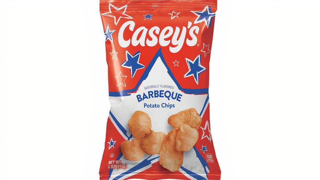 Casey'S Patriotic Bbq Chips 6Oz · Casey's BBQ Chips are the perfect side or snack for any occasion. These light and crispy chips are seasoned with a flavorful and smoky BBQ seasoning. Order your Casey's BBQ Chips for delivery or pickup!
