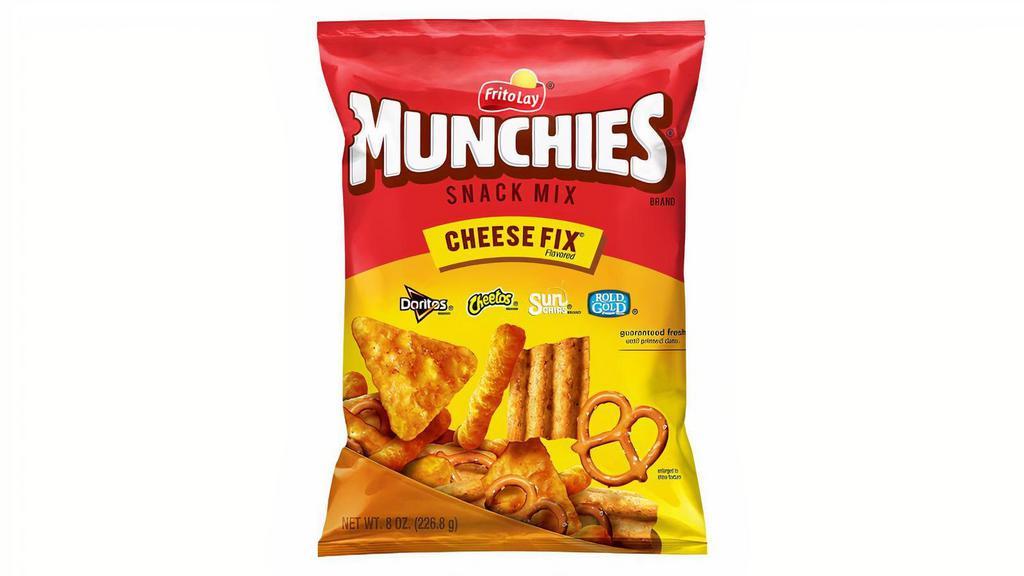 Munchies Cheese Fix 8Oz · Delicious MUNCHIES mix is the perfect snack to enjoy in-between meals. With a busy lifestyle, MUNCHIES snacks make snacking easy and tasty!