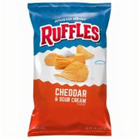 Ruffles Cheddar & Sour Cream 8Oz · Crispy, crunchy Cheddar & Sour Cream Ruffles chips are the perfect companion to your favorit...