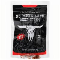 No Mans Land Hot Jerky 3.25Oz · If you like it spicy, our HOT Beef Jerky is for you. 100% USDA beef with a kick!